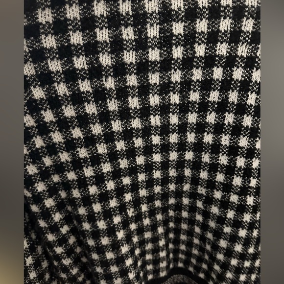 Aqua Checkered Cropped Cardigan size small - Picture 12 of 12